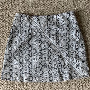 Snakeskin skirt